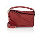 Loewe Women's Puzzle Medium Leather Shoulder Bag-red