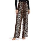 L'agence Women's Bobby Leopard-print Silk Pants