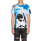 Made In Me 8 Men's Kiss-graphic Cotton T-shirt-white