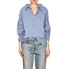 Blindness Women's Embellished Striped Cotton-blend Shirt-stripe