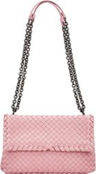 Bottega Veneta Intrecciato Olimpia Small Shoulder Bag-pink