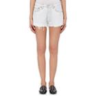 Re/done Women's The Short Cutoff Shorts-white