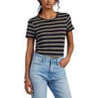 Frame Women's Striped Slub Linen T-shirt