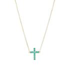 Jennifer Meyer Women's Turquoise Cross Necklace-turquoise