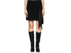 Givenchy Women's Chiffon-inset Wool Miniskirt