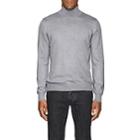 Barneys New York Men's Mlange Wool Turtleneck Sweater-light Gray
