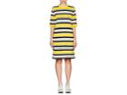 Marc Jacobs Women's Striped Cotton-blend Mock-turtleneck Dress