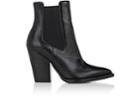 Saint Laurent Women's Theo Leather Ankle Boots