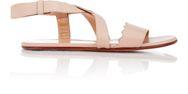 Chlo Leather Crisscross-strap Sandals-colorless