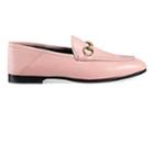 Gucci Women's Brixton Leather Loafers - Pink