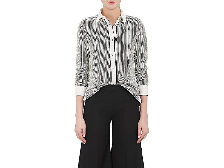 Giorgio Armani Women's Striped Cotton-blend Shirt