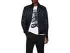 Blackbarrett Men's Abstract-net Nylon & Cotton Bonded Piqu Bomber Jacket
