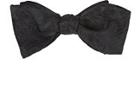 Barneys New York Paisley Jacquard Bow Tie-black