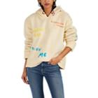 Mira Mikati Women's Embroidered Faux-shearling Hoodie - Cream