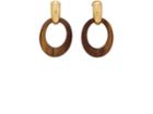 Goossens Paris Women's Gold-plated Brass & Wood Double-drop Earrings