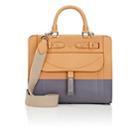Fontana Milano 1915 Women's A Lady Small Leather Satchel-natural, Grey