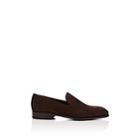 Carmina Shoemaker Men's Suede Venetian Loafers-dk. Brown
