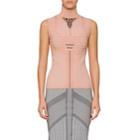 Prada Women's Geometric-pattern Turtleneck Top-light, Pastel Pink