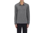 James Perse Men's Mlange Cotton-blend Long-sleeve Polo Shirt