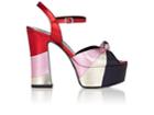 Saint Laurent Women's Candy Metallic Leather Platform Sandals