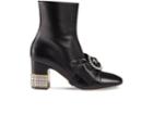 Gucci Women's Candy Leather Ankle Boots