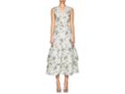 Brock Collection Women's Darling Lace-trimmed Floral Silk Dress