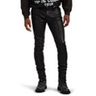 Rta Men's Leather Skinny Pants - Black