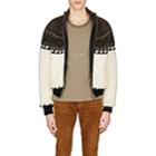 Saint Laurent Men's Fair Isle Wool-blend Sweater Jacket-ivorybone