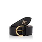 Gucci Men's Bee Leather Belt - Black