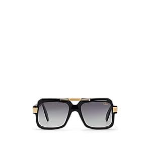 Cazal Men's Square Aviator Sunglasses - Black