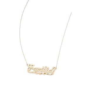 Bianca Pratt Women's Familia Nameplate Necklace - Gold