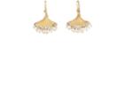 Judy Geib Women's Pearl-embellished Fan Drop Earrings