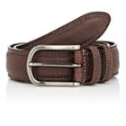 Barneys New York Men's Grained Leather Belt-brown