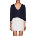 Barneys New York Women's Silk-cashmere V-neck Sweater - Navy