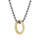 Loren Stewart Men's Ball & Chain Necklace-silver