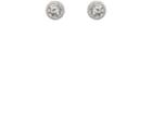 Mcteigue & Mcclelland Women's White Diamond & Platinum Stud Earrings
