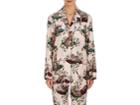 Dolce & Gabbana Women's Floral- & Cat-print Silk Pajama Shirt