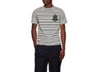 J.w.anderson Men's Colorblocked-&-striped Logo Cotton T-shirt