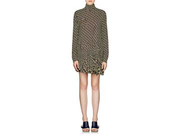 Prada Women's Geometric-print Jersey Wrap Dress