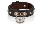 Alexander Mcqueen Men's Padlock Leather Bracelet