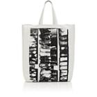 Calvin Klein 205w39nyc Women's Graphic Leather Tote Bag-white