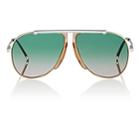 Cline Women's Oversized Aviator Sunglasses-turquoise