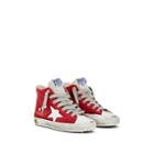 Golden Goose Kids' Francy Suede & Leather Sneakers - Red