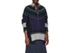 Sacai Women's Fair Isle Wool-blend Zip-front Jacket
