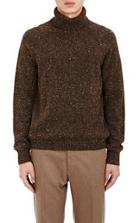 Maison Margiela Flecked Turtleneck Sweater-brown