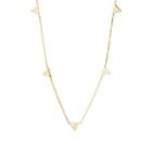 Jennifer Meyer Women's Triangle Charms On Chain Necklace-gold