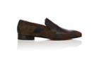 Christian Louboutin Men's Dandelion Flat Suede Venetian Loafers