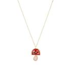 Brent Neale Women's Small Mushroom Pendant Necklace - Pink