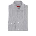 Isaia Men's Striped Cotton Dress Shirt - Navy