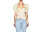 Brock Collection Women's Trixie Floral Cotton-silk Puff-sleeve Blouse